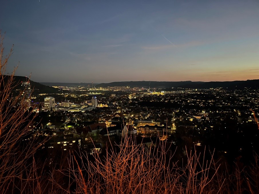 Ausblick am Abend Landgrafen